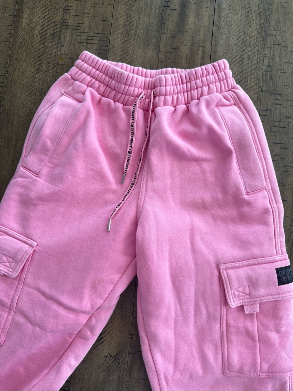 FB county Pink Cargo Joggers with Drawstring Waist - Picture 8 of 12